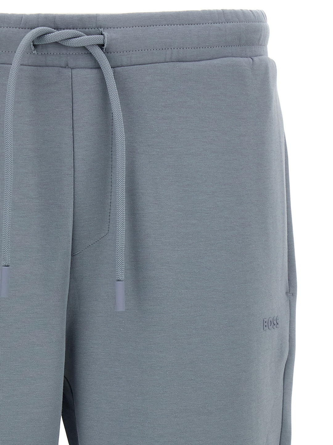 Hugo Boss Cotton Joggers Pants - Gray | 7b391aae97238110f699a92f646fa7d567c1818a