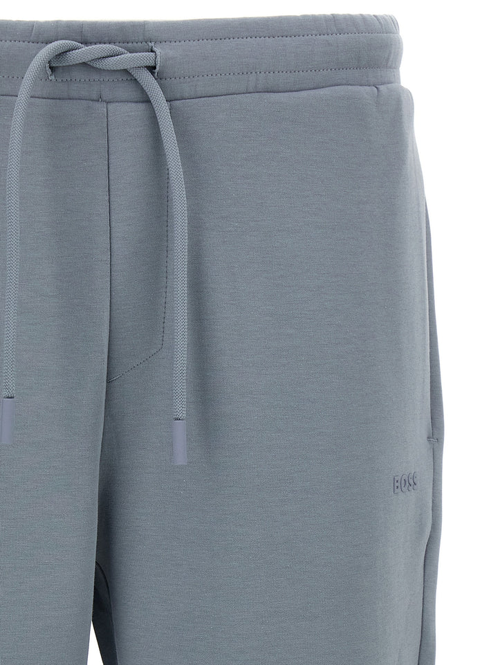 Hugo Boss Cotton Joggers Pants - Gray | 7b391aae97238110f699a92f646fa7d567c1818a