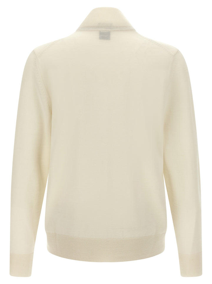 Hugo Boss Shaved Knit Cardigan Sweaters and Cardigans - White | edbf31c136cc1324f6c88a71477a0f7c399f6c04