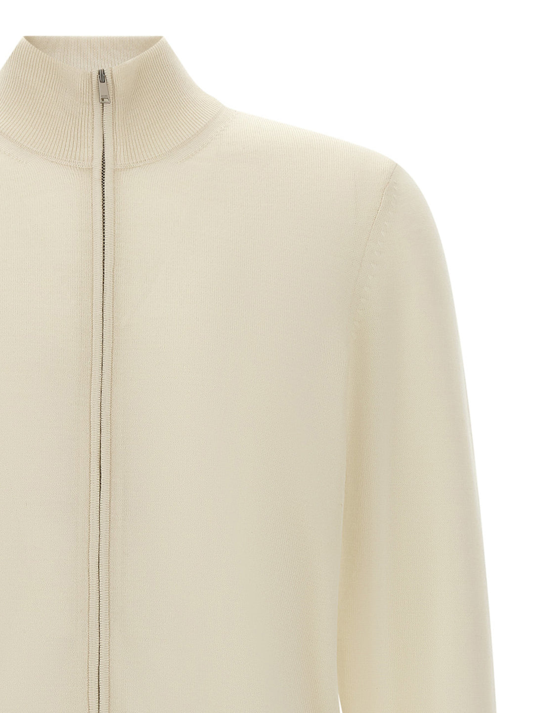 Hugo Boss Shaved Knit Cardigan Sweaters and Cardigans - White | eb1e361c24996eb817b818084ef7fa75f754d6cb