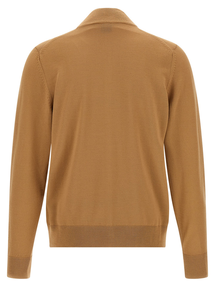 Hugo Boss Shaved Knit Cardigan Sweaters and Cardigans - Brown | 4f75e497eee59bb11f8f900ded99925870d34281