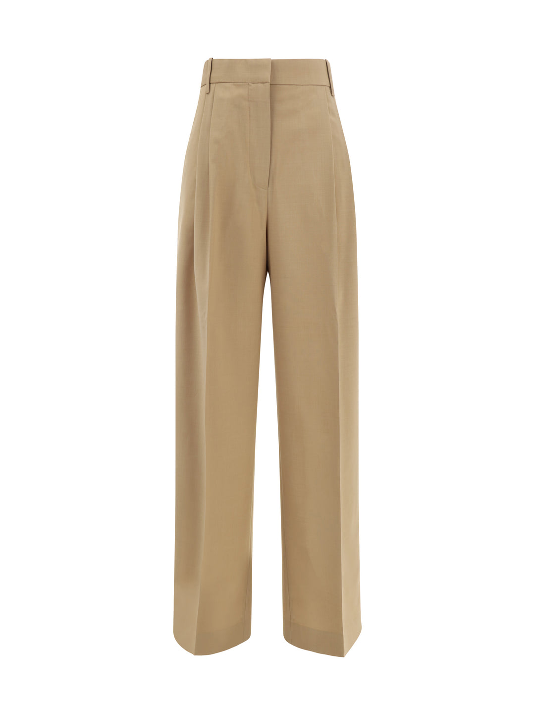 WIDE LEG PLEATED TROUSERS