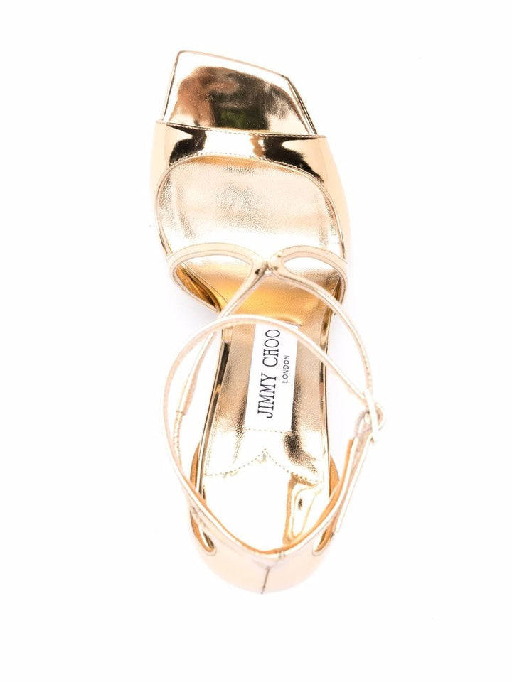 Azia metallic-effect sandals