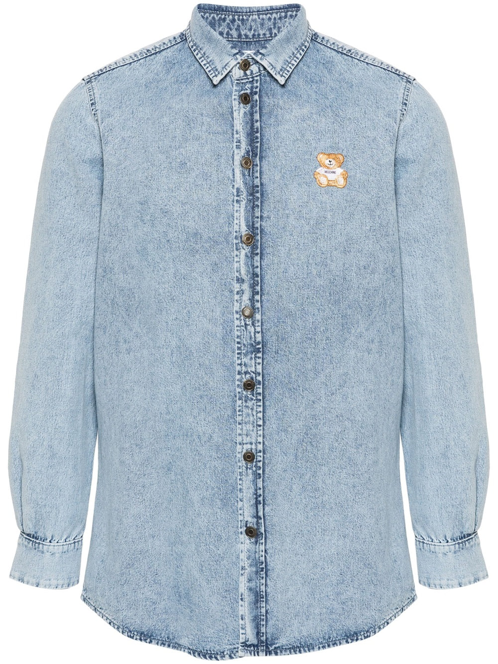 Denim shirt with Teddy Bear motif