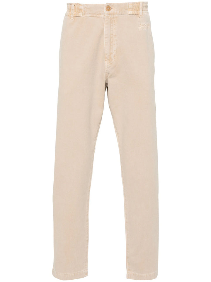 Tapered trousers with embroidery