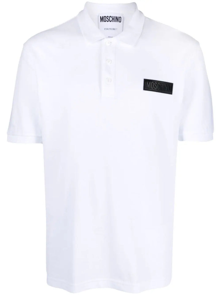 Polo shirt with patch