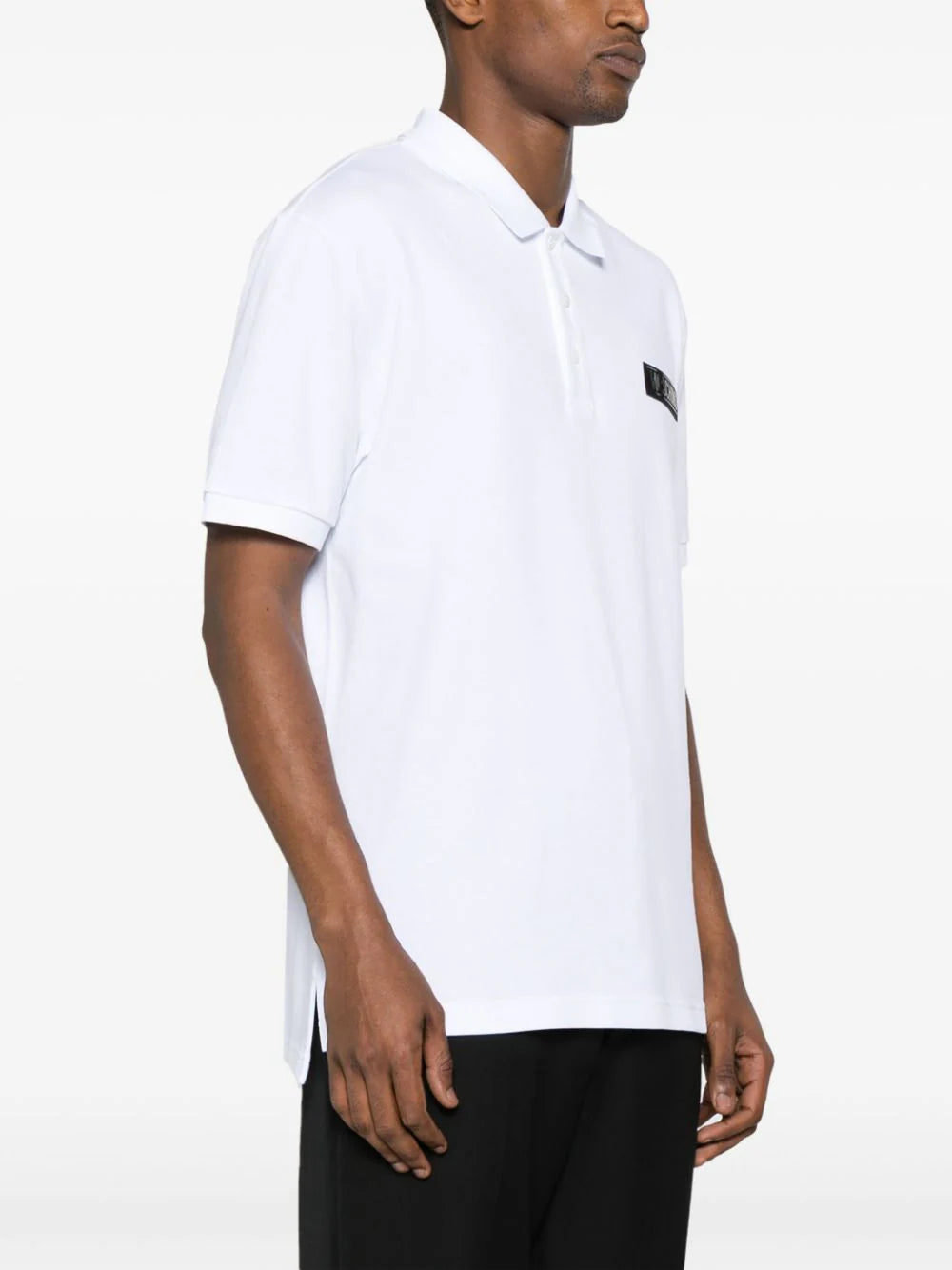 Polo shirt with patch