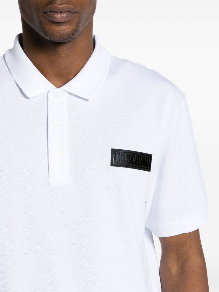 Polo shirt with patch