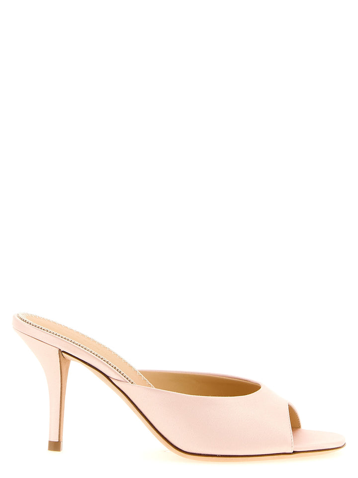 Magda Butrym Satin Mules Sandals - Pink | 14d04e32ad74ea2d7f926264a892aa37d0004896