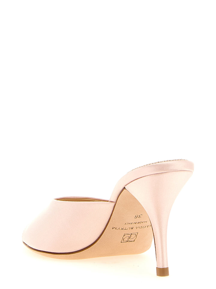 Magda Butrym Satin Mules Sandals - Pink | 0253db1d79e1ee938dd90369c95d2dd30e6219ad
