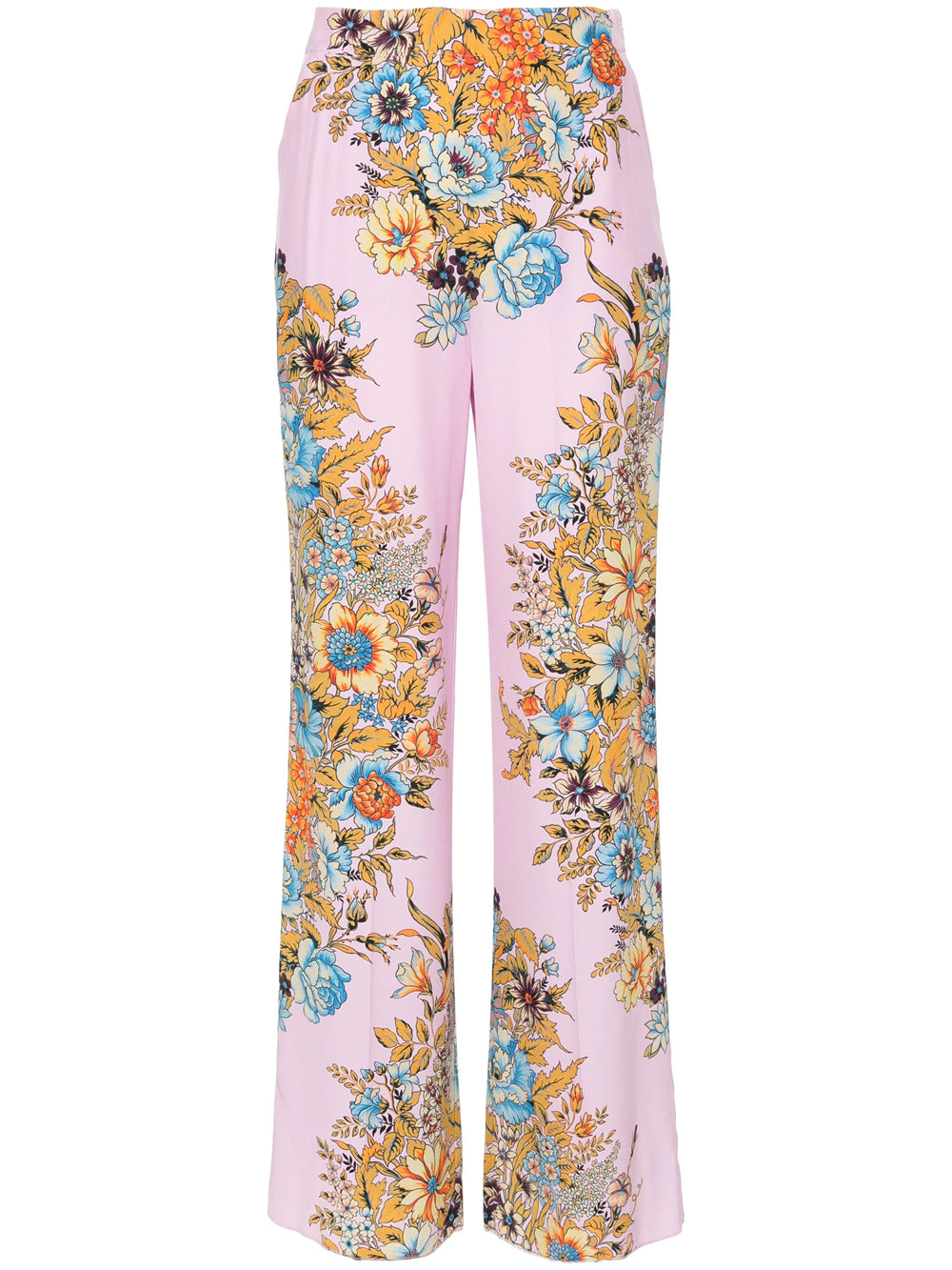 Straight floral trousers