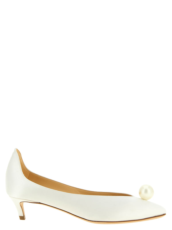 Pearl Pumps White