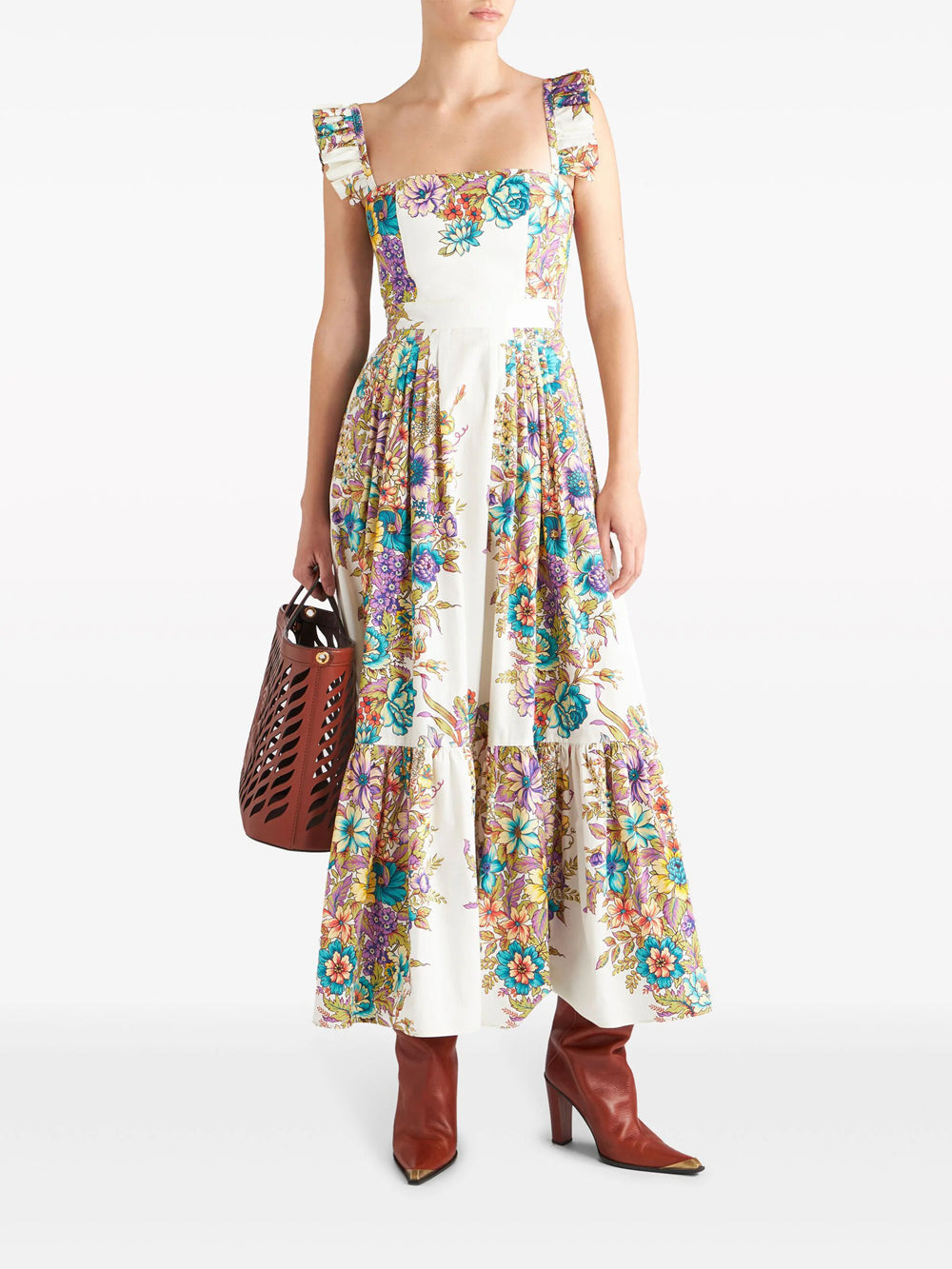 Floral midi dress