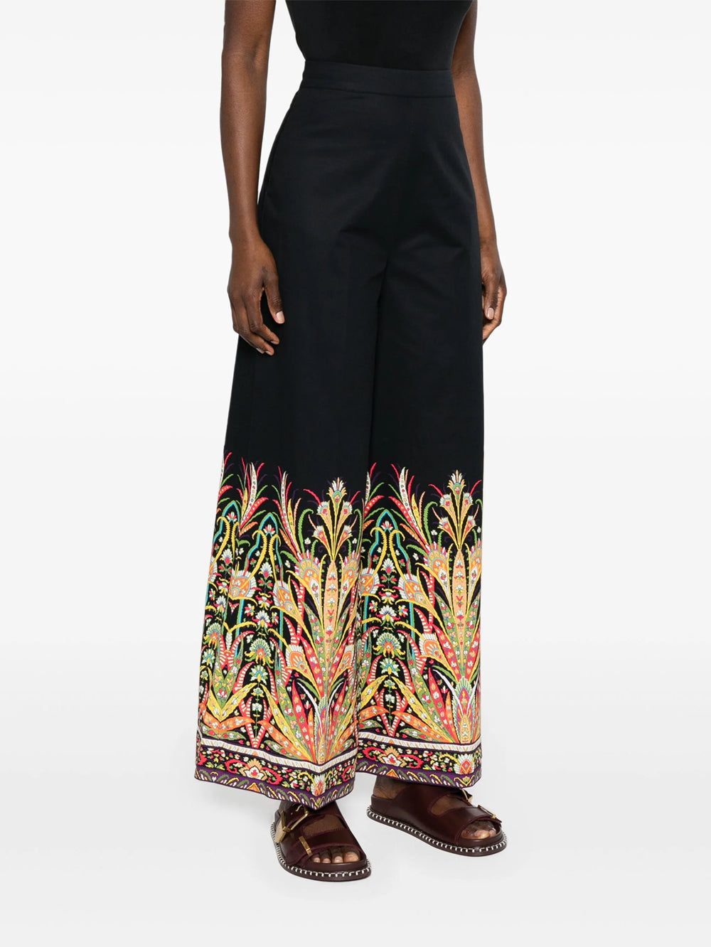 Printed palazzo trousers