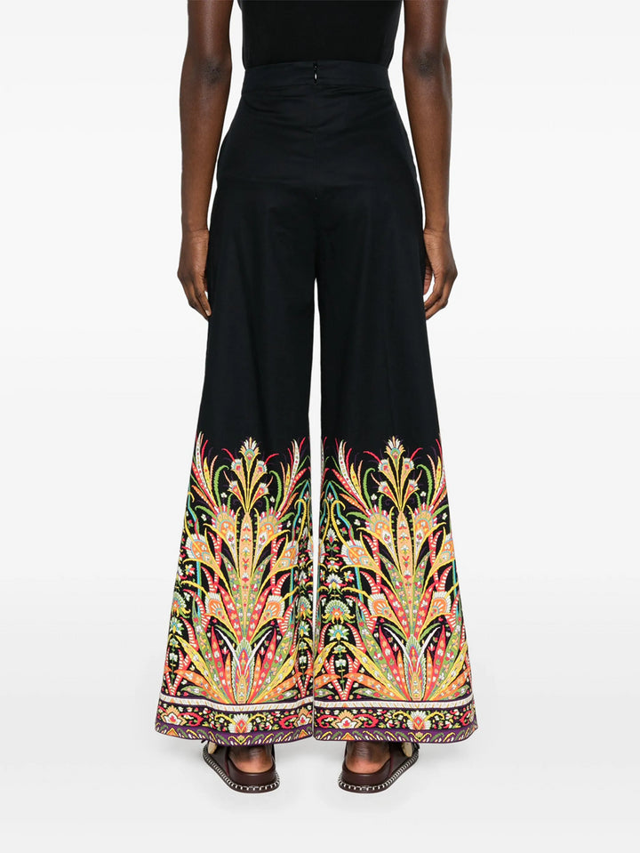 Printed palazzo trousers