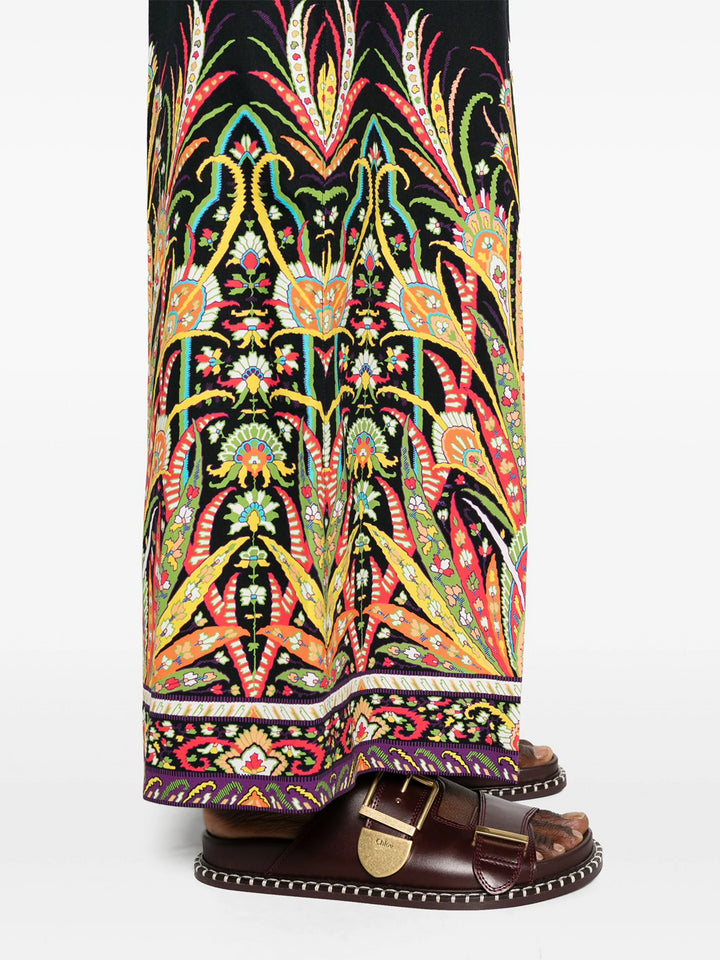 Printed palazzo trousers