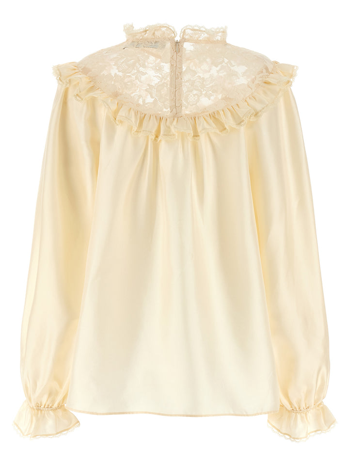 Zimmermann Lace Billow Shirt and Blouse - Beige | b375894051c362cbe1118b481d751177497f3a69