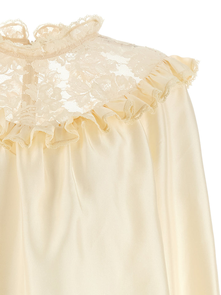 Zimmermann Lace Billow Shirt and Blouse - Beige | 2867801ab1b717c345d13864fb34c57ea30725d8