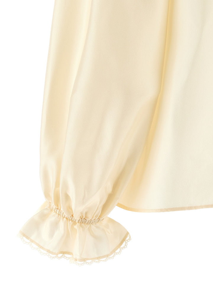 Zimmermann Lace Billow Shirt and Blouse - Beige | 6182cf4d8eecc3a05b8325164bf826b46fd4a3eb