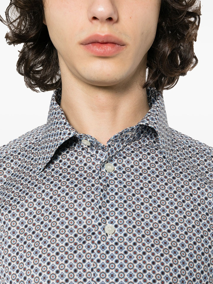 cotton shirt with graphic print