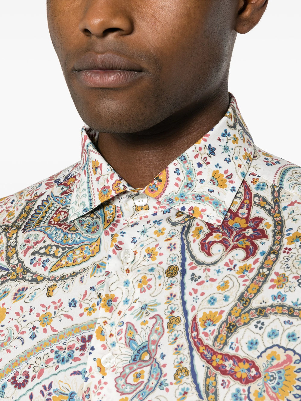 Shirt with paisley print