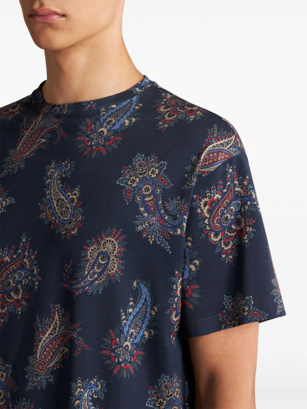 T-shirt with paisley print