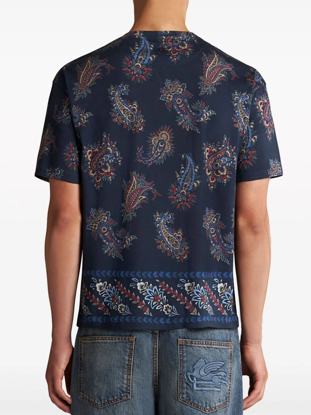 T-shirt with paisley print