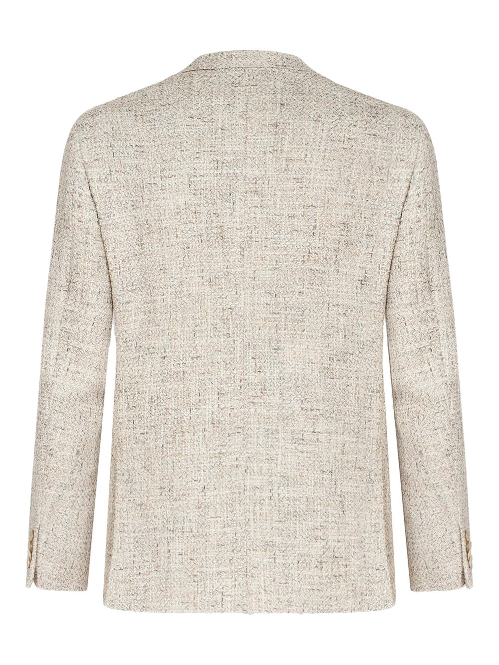 single-breasted bouclé blazer