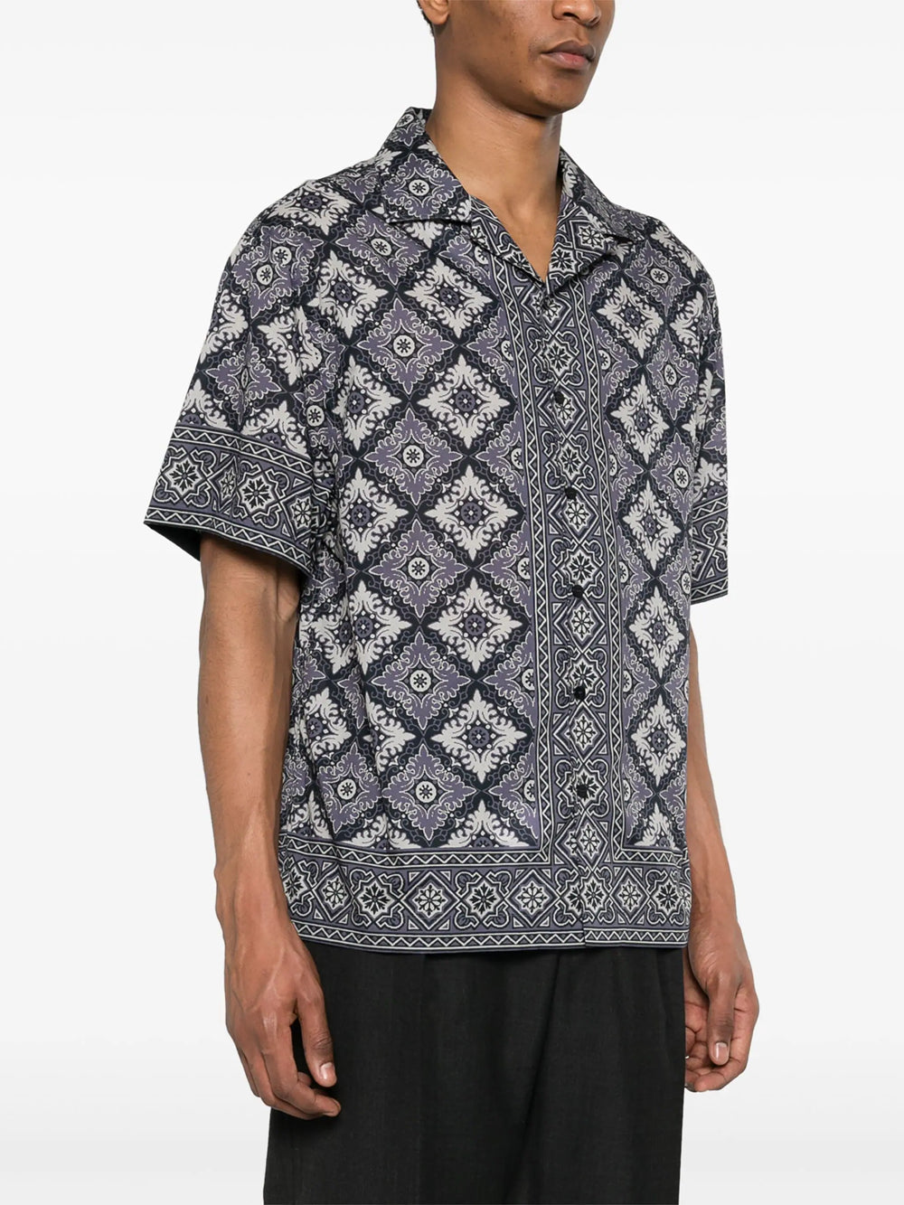 Shirt with abstract print