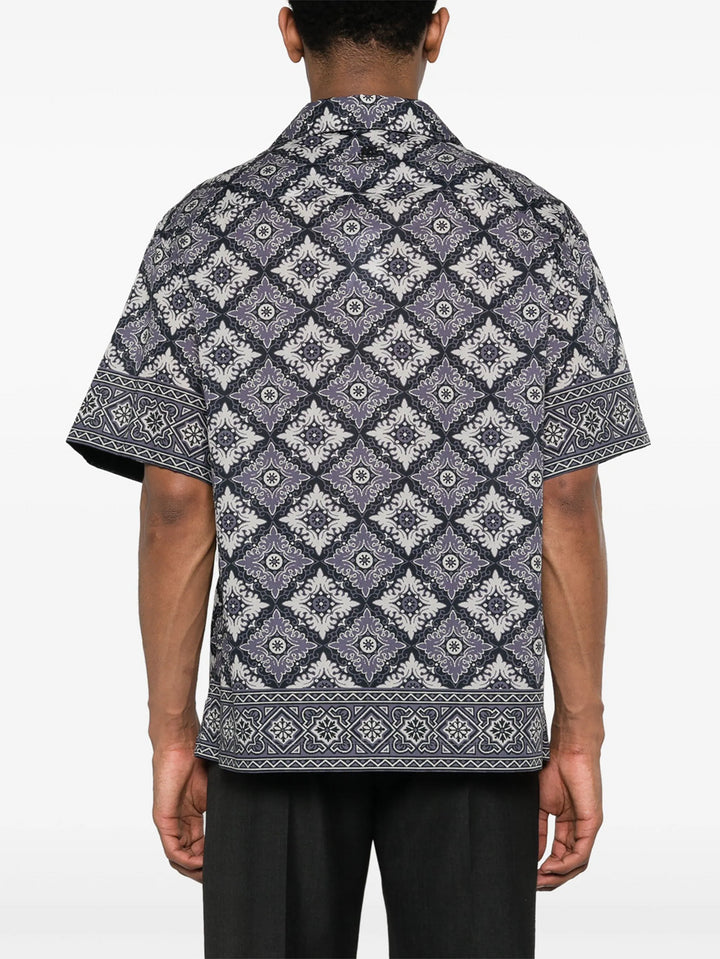 Shirt with abstract print