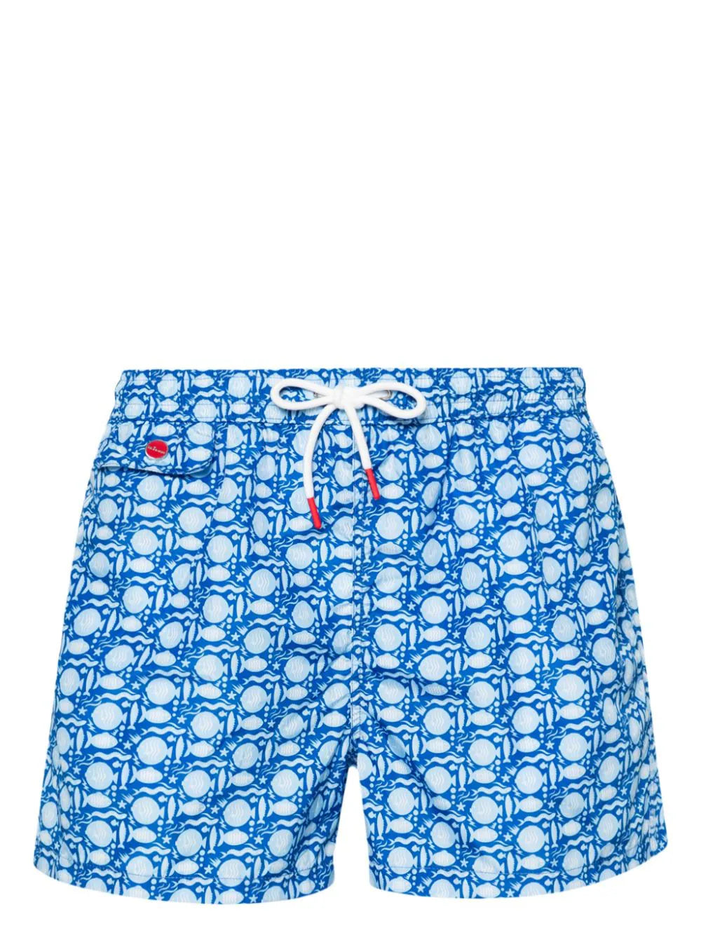 swim shorts with fish print