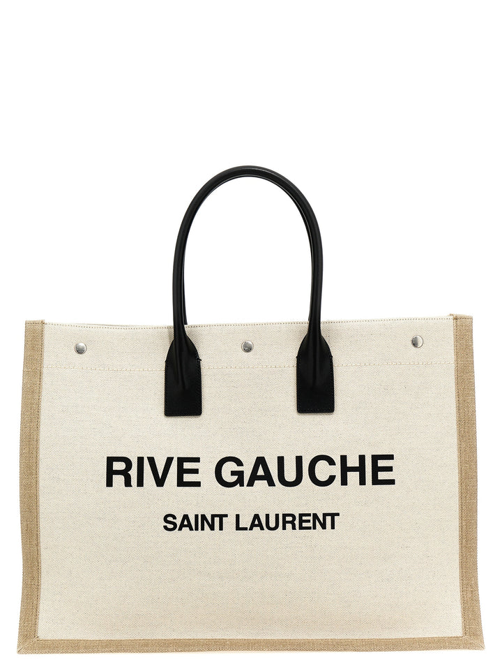 Rive Gauche Tote Bag White/Black