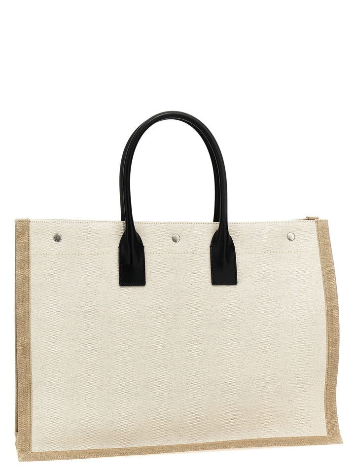 Rive Gauche Tote Bag White/Black