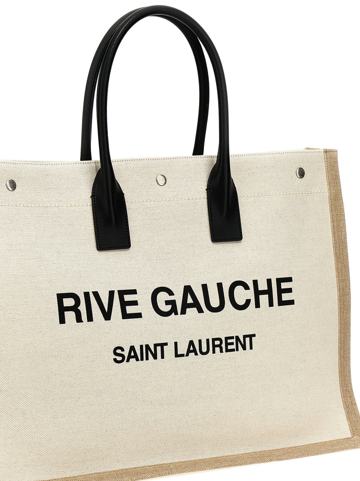 Rive Gauche Tote Bag White/Black