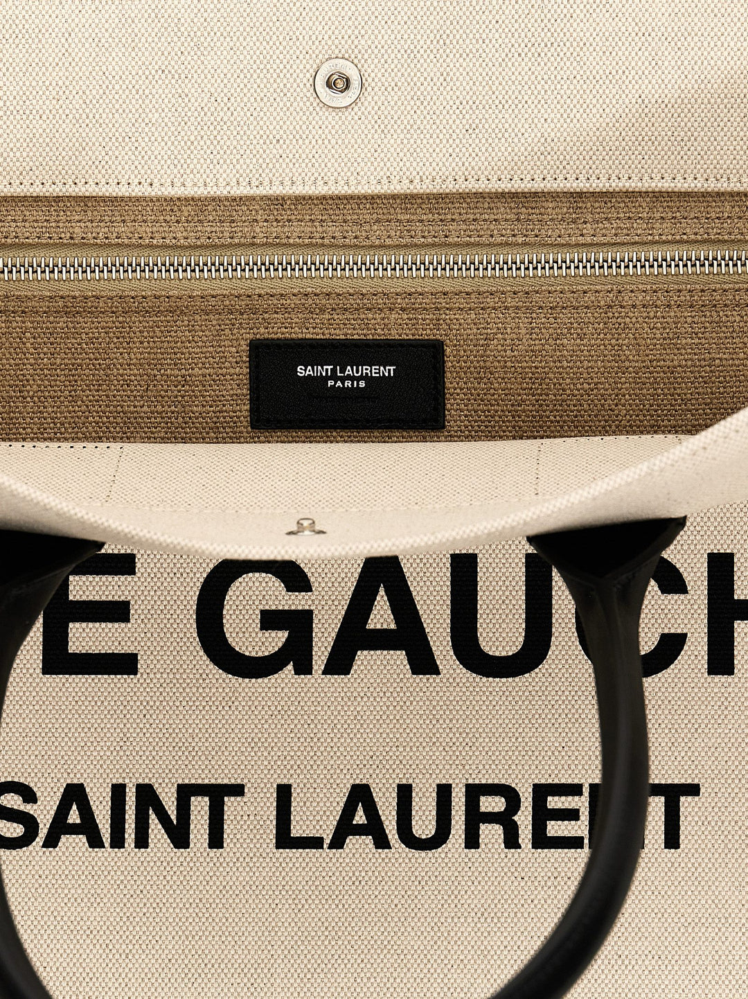 Rive Gauche Tote Bag White/Black