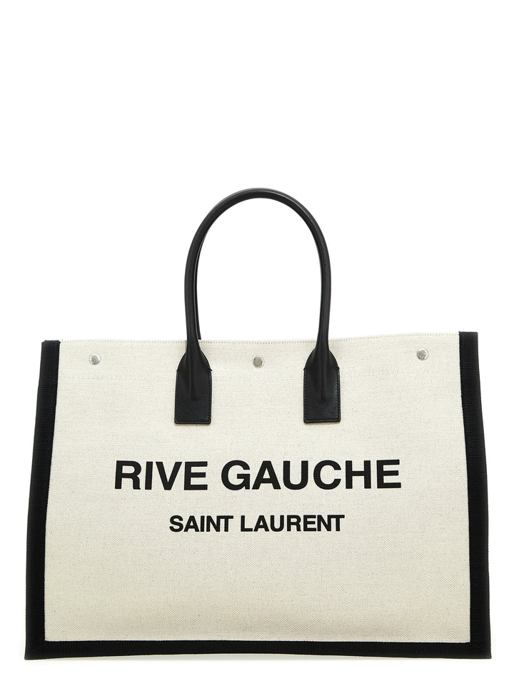 Rive Gauche Tote Bag White/Black