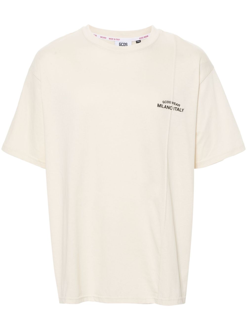 Cotton T-shirt with embroidered logo