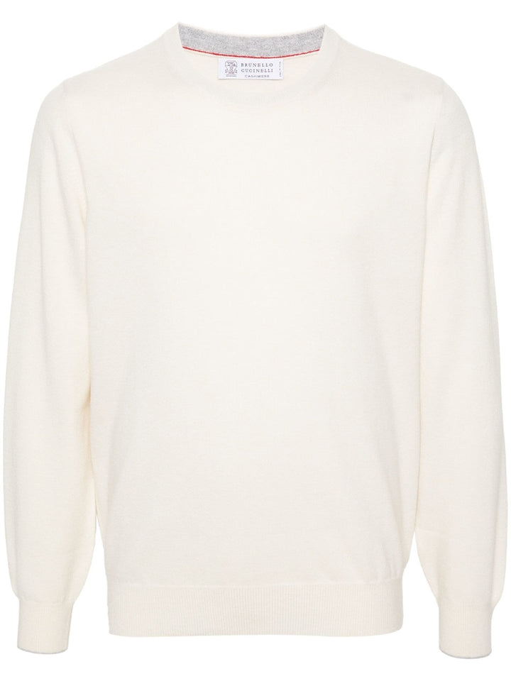 Cashmere crew neck sweater