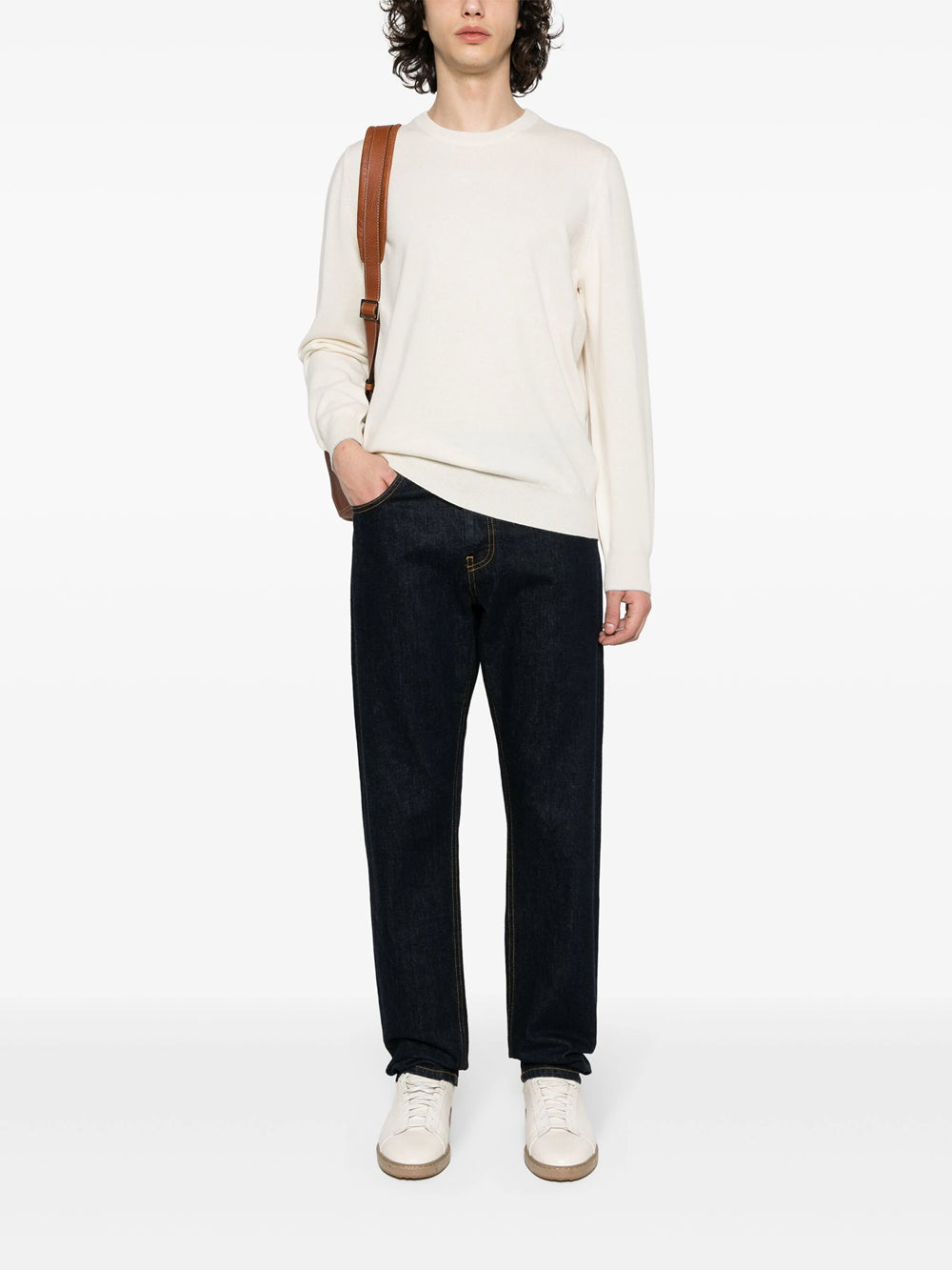 Cashmere crew neck sweater