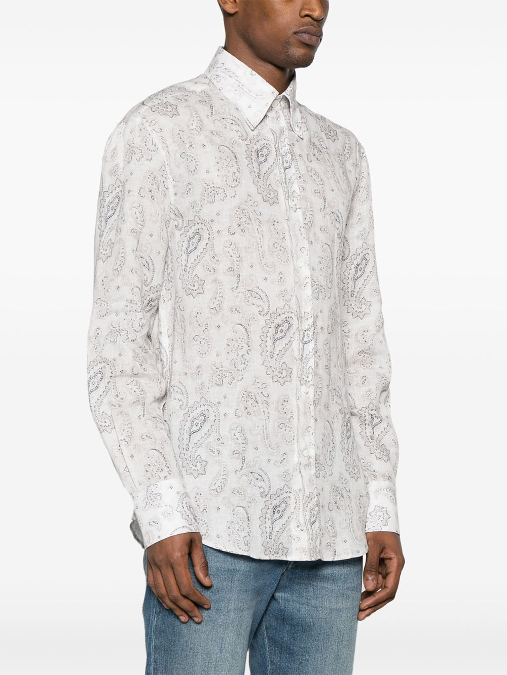 Shirt with paisley print