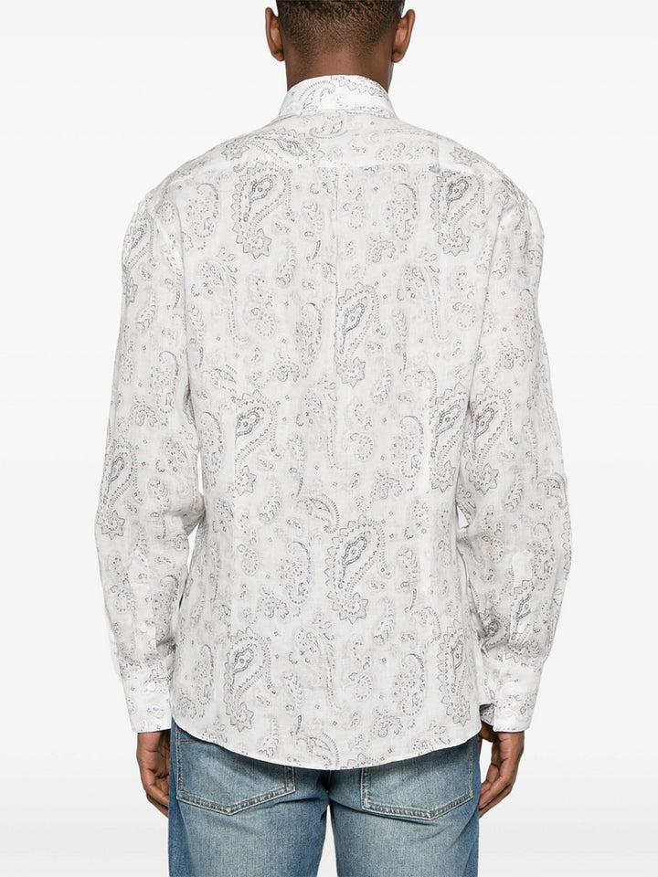 Shirt with paisley print