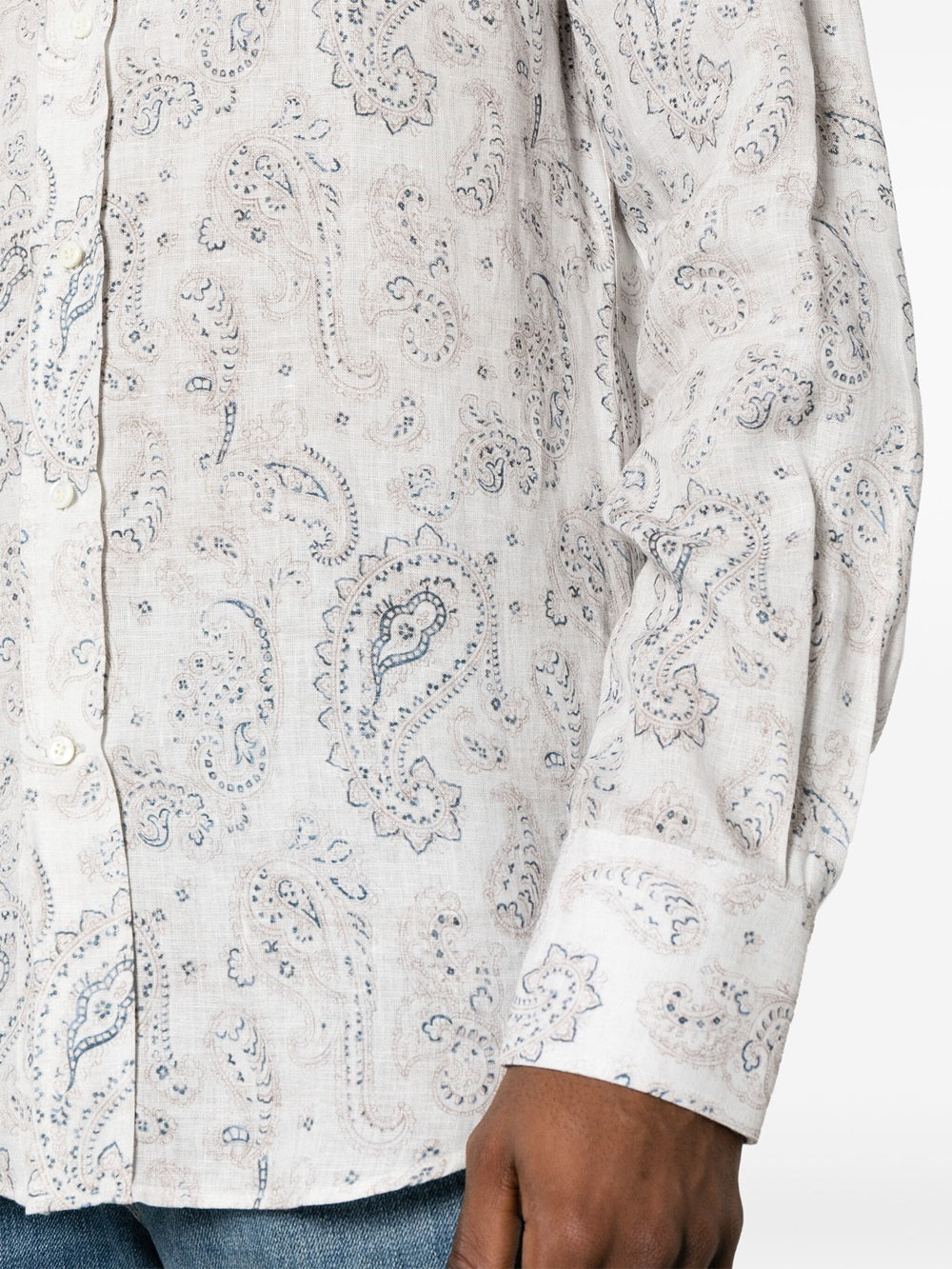 Shirt with paisley print