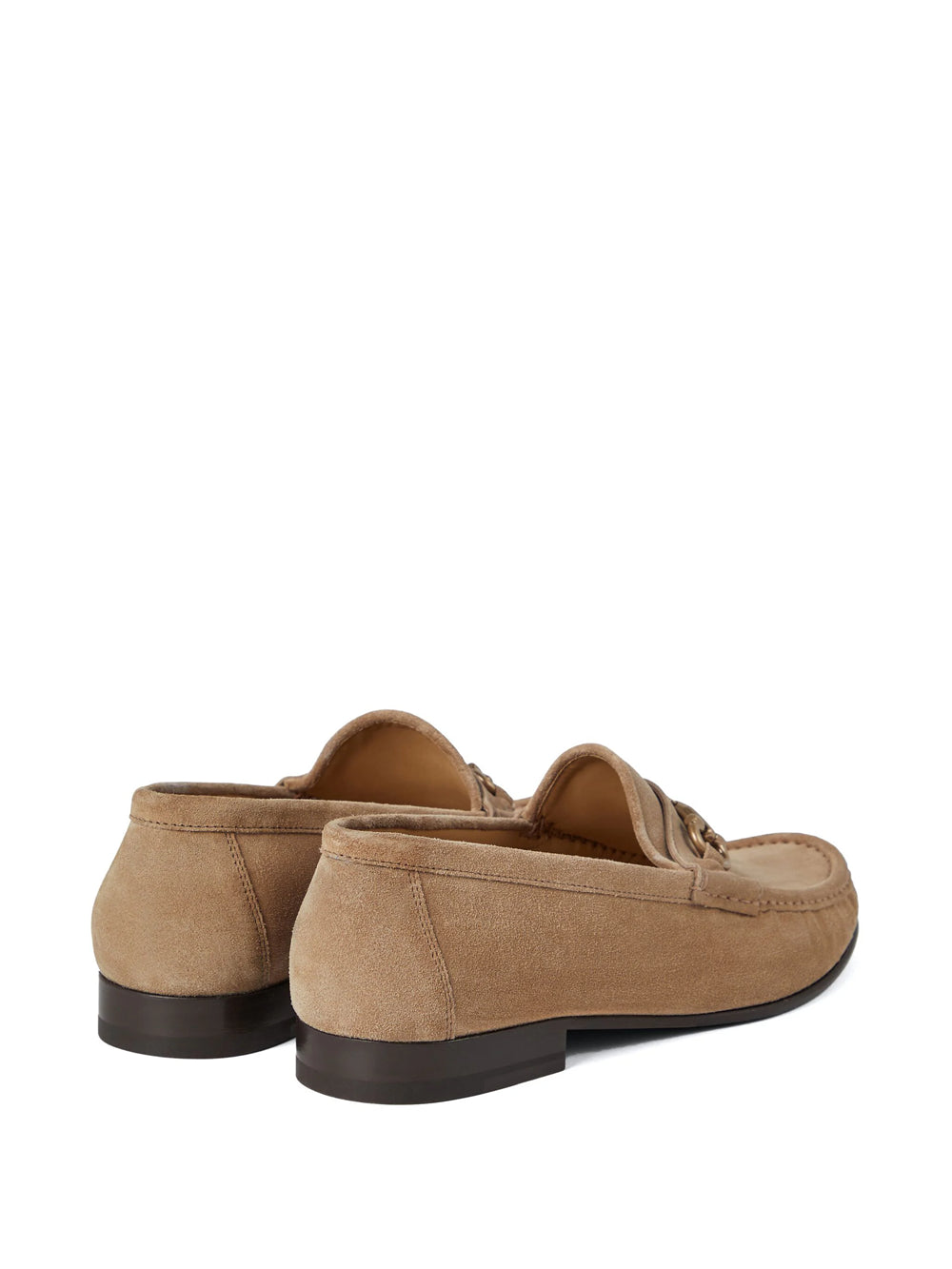 Loafers with blunt toe