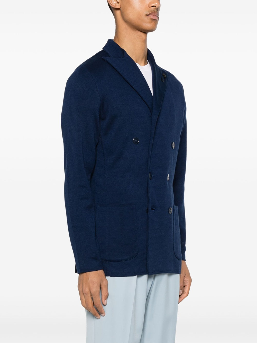 double-breasted cotton jacket