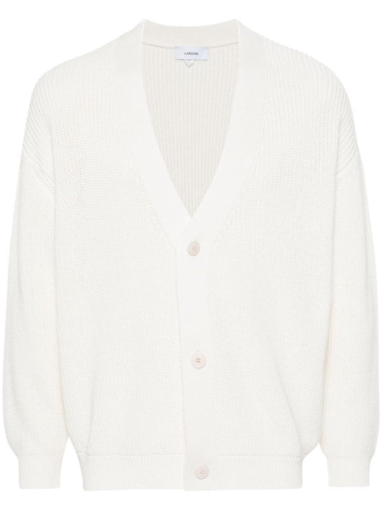 V-Neck Cotton Cardigan