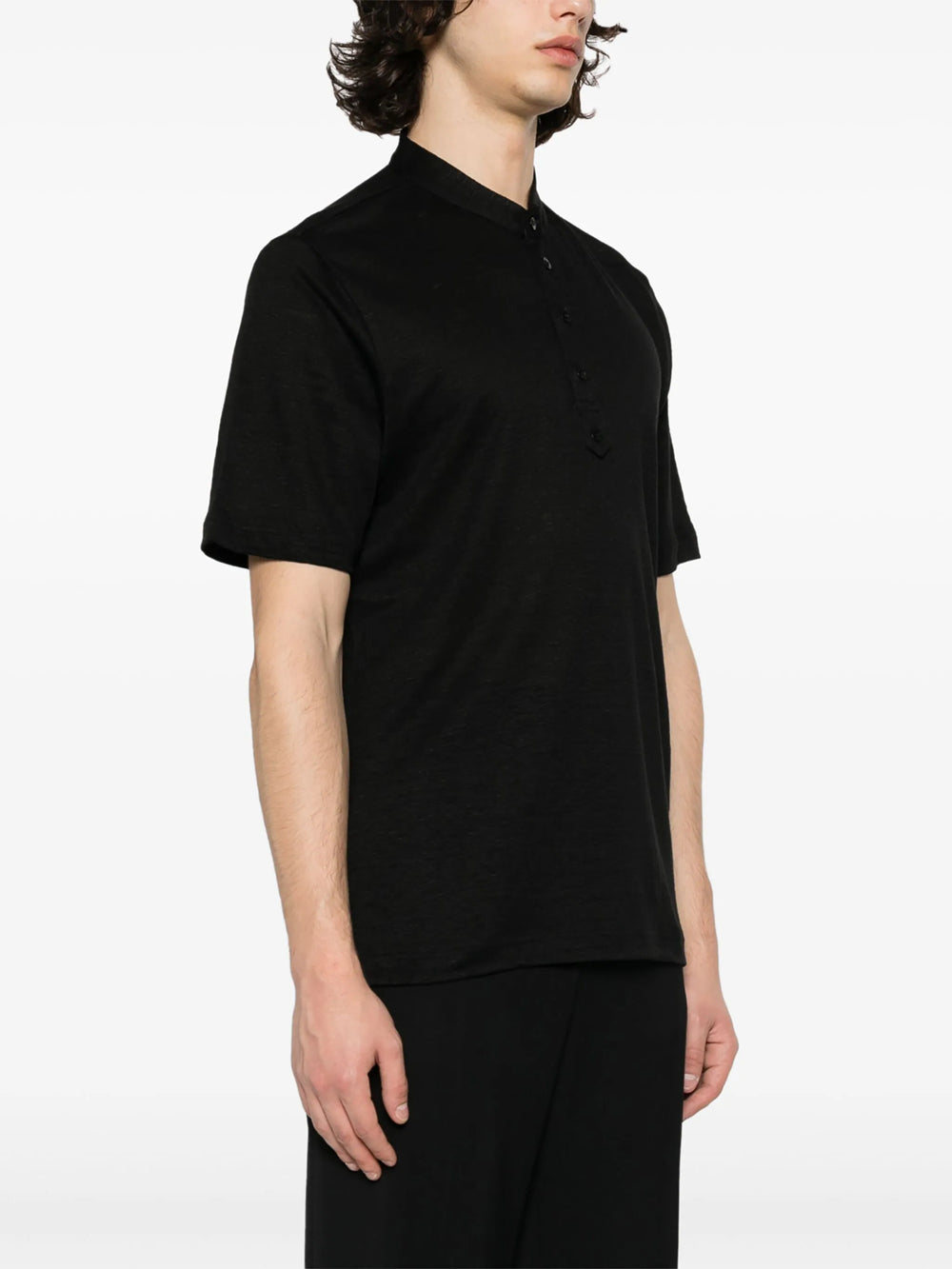 Fine-knit slub T-shirt