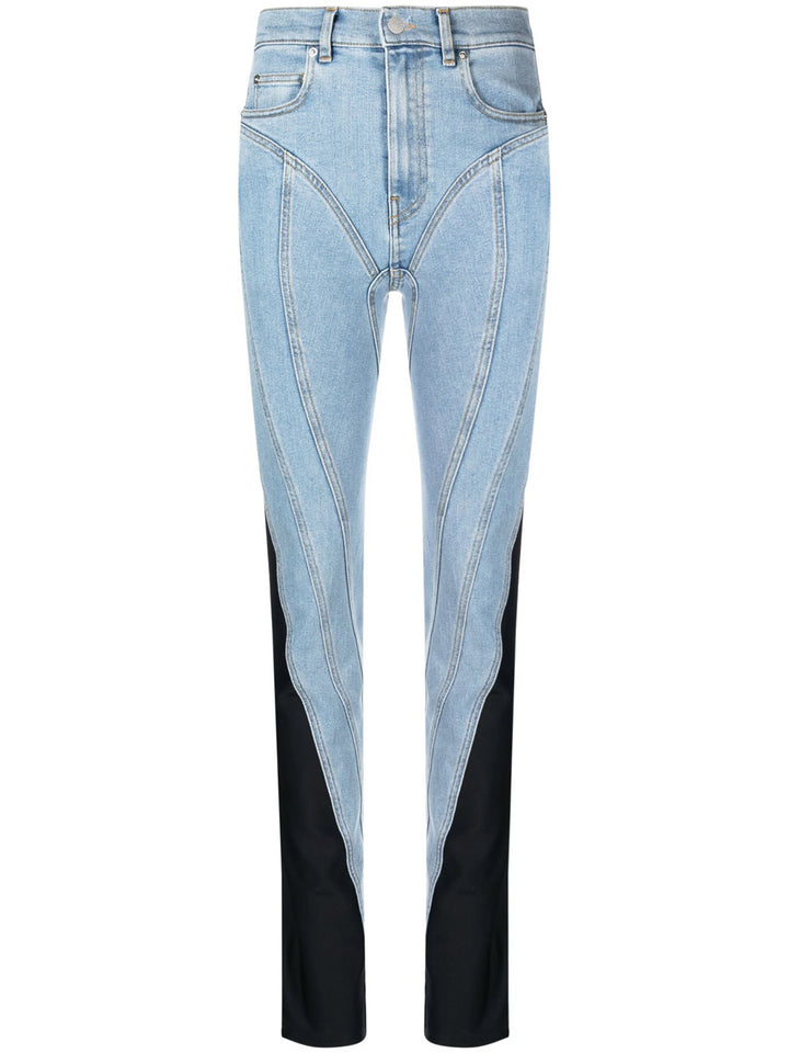 Mid-rise skinny jeans