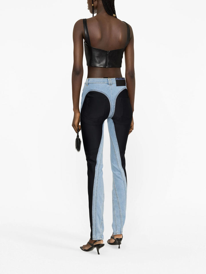 Mid-rise skinny jeans