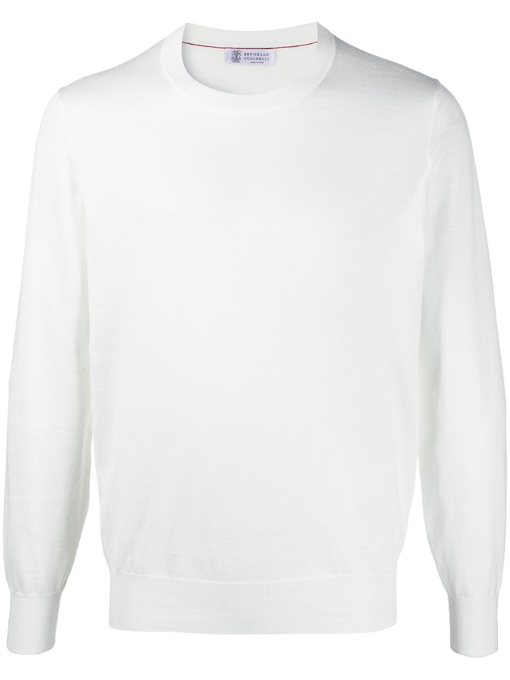 Sweatshirt with ribbed edge