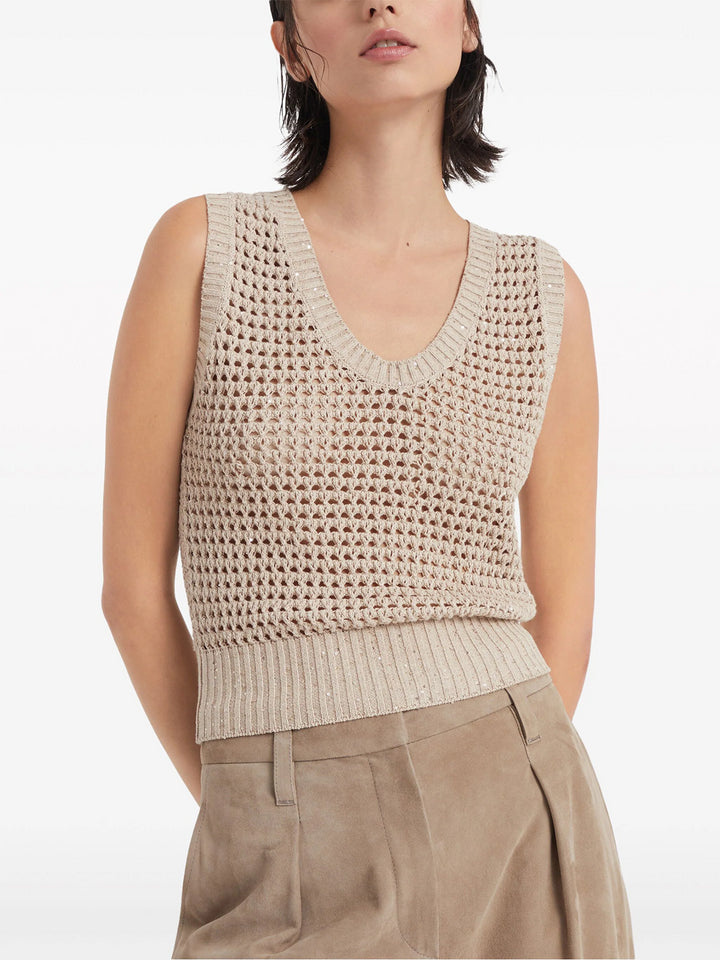 Perforated tank top